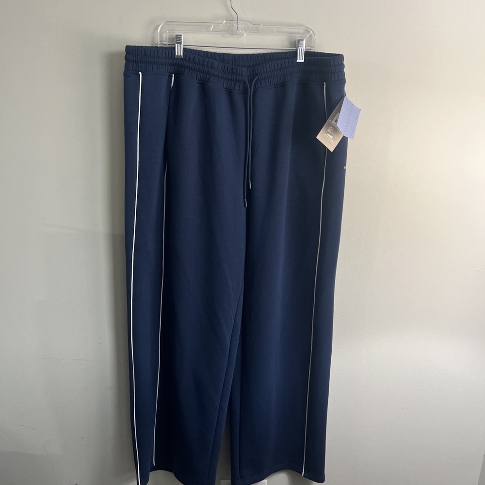 AVIA Women's Size XXXL (22) Double Knit Pants ScubaKnit • Blue Cove